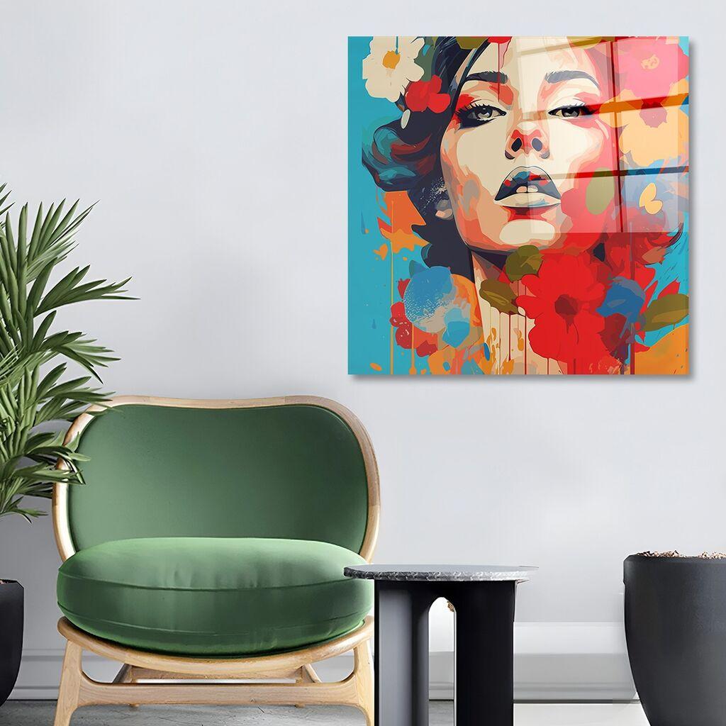 Wallity Slika od kaljenog stakla 70x70cm