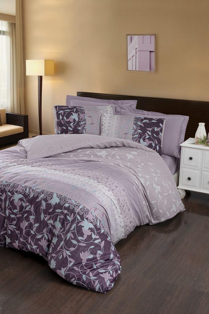 L'essentiel Maison set posteljine Ivy, 200x220 cm, 240x260 cm, ljubičasta