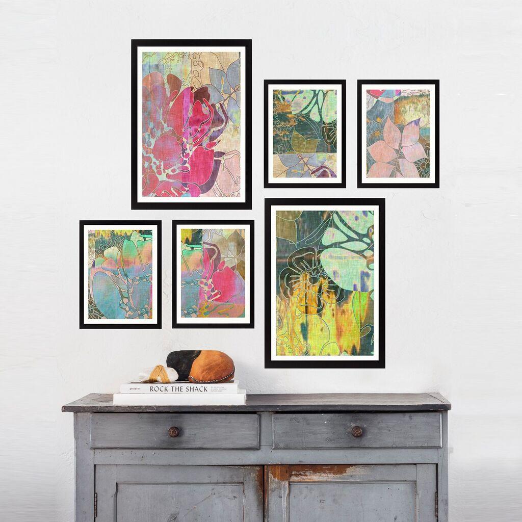 Wallity Dekorativna slika SET_119, 24x44cm, 6 dijelova
