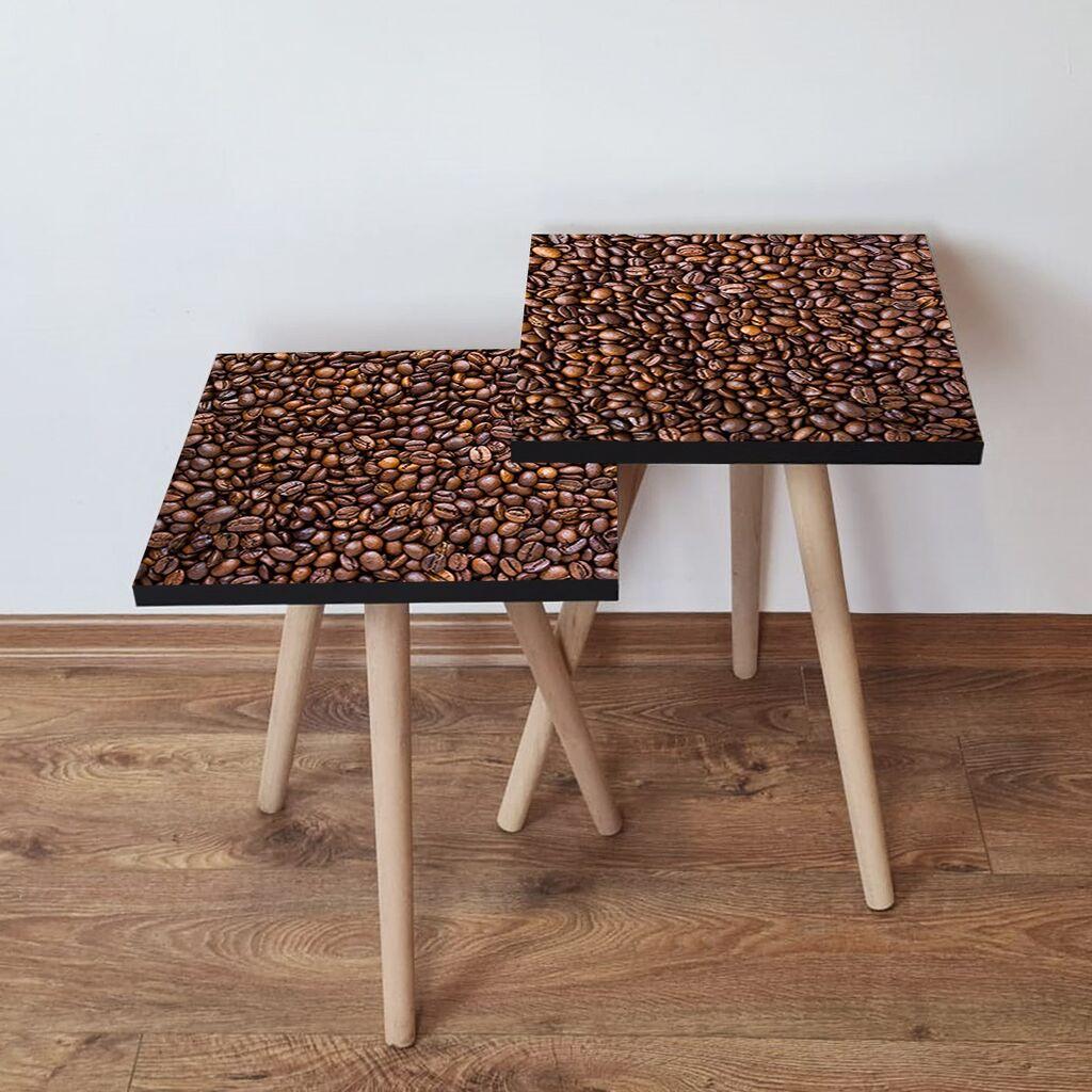 Hanah Home set stolića za kafu 2Shp516, 2 dijela, šareni