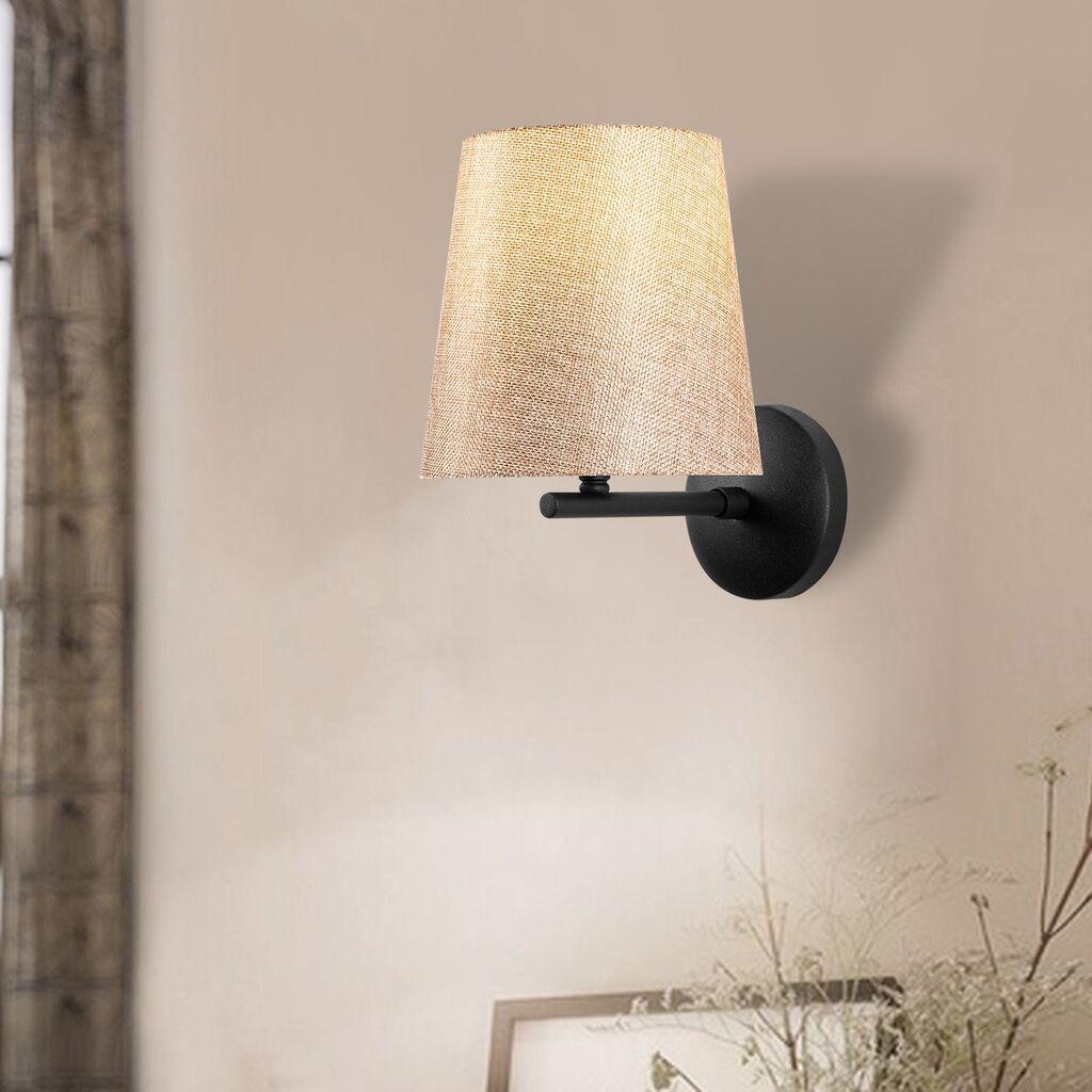 Opviq Zidna lampa E27 Grlo, Crno-krem