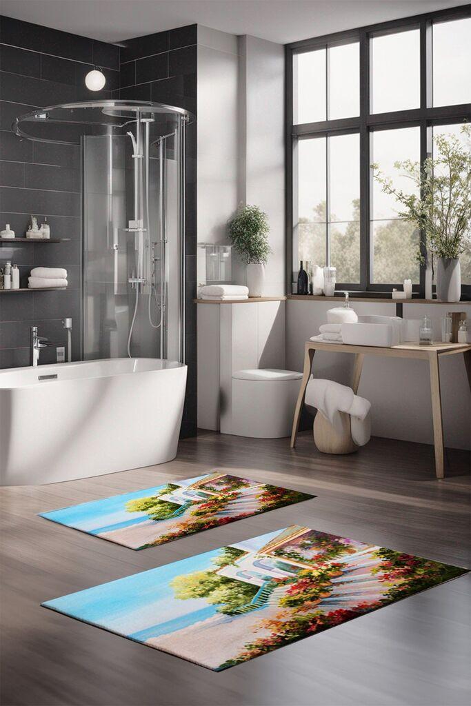 L'essentiel Maison Set tepiha za kupatilo CT-5138, 2 komada, šareni