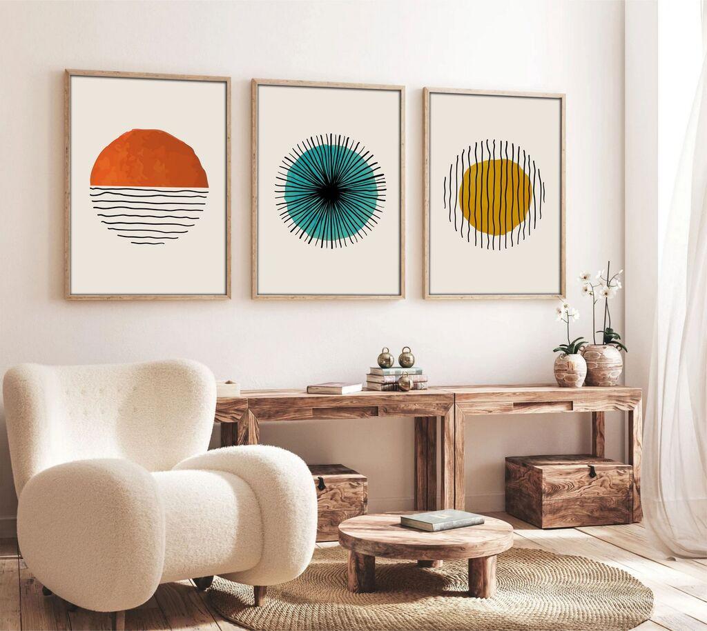 Wallity Uramljena slika Huhu12, 20x30 cm , 3 dela