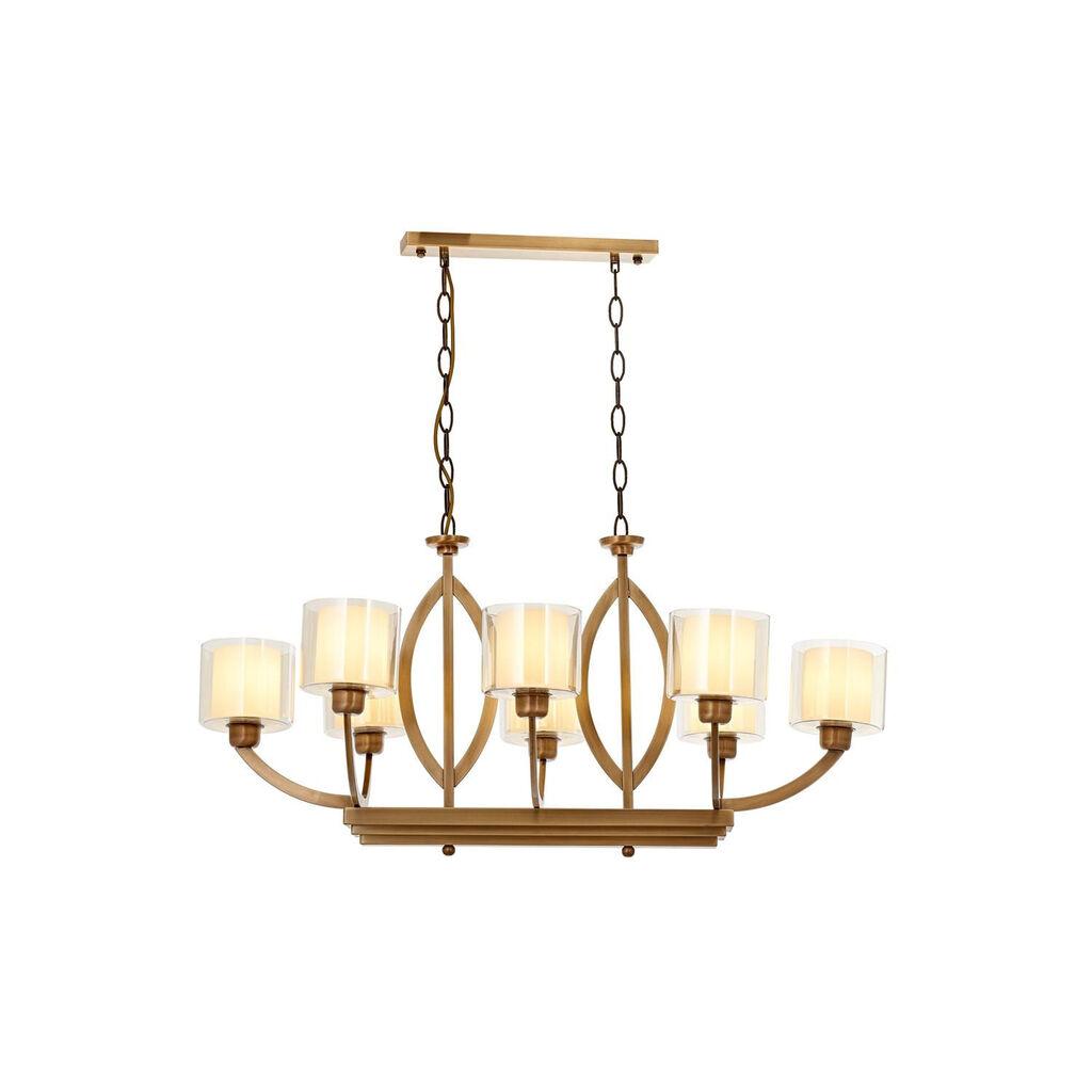 Opviq Luster Av-1876-8E-Ym, 90x100x55 cm, Braon-krem