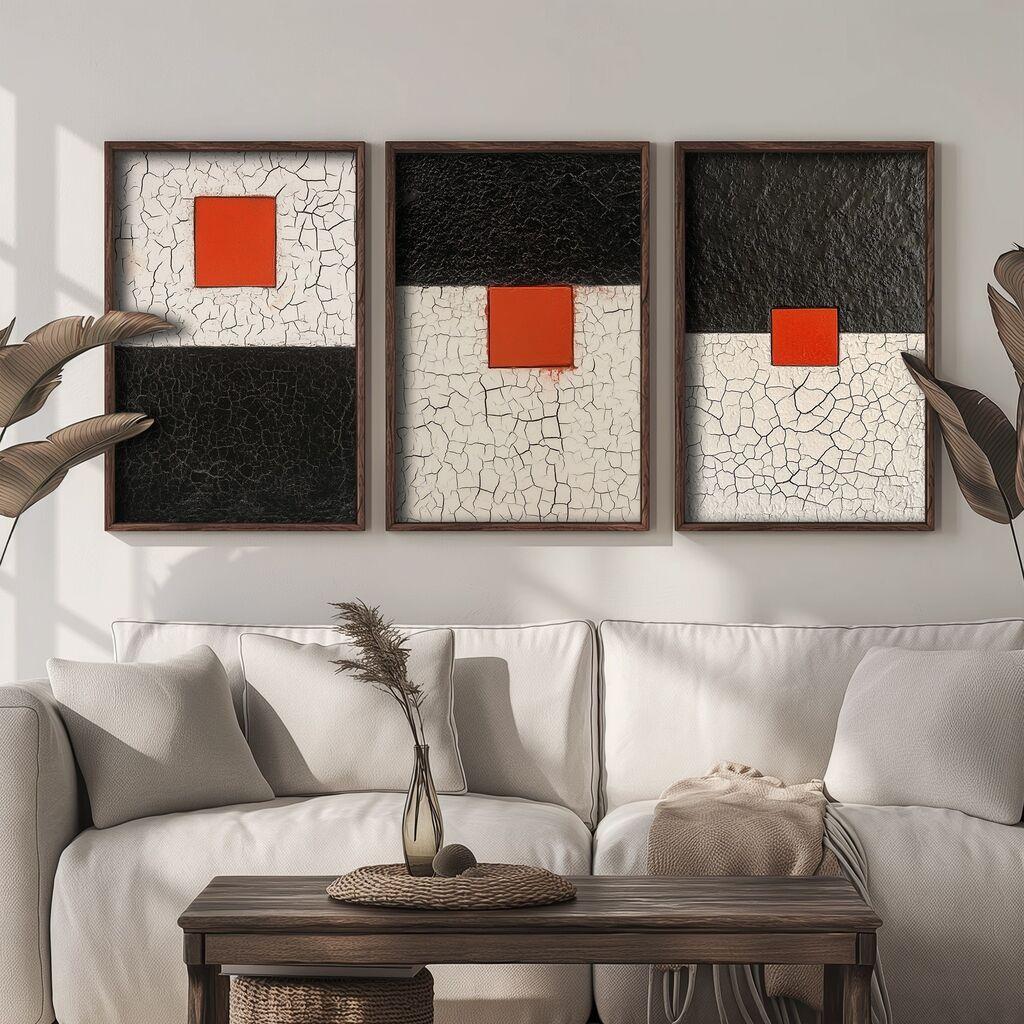 Wallity Slika TUN150, 3 dela, 70 x 50 x 3 cm