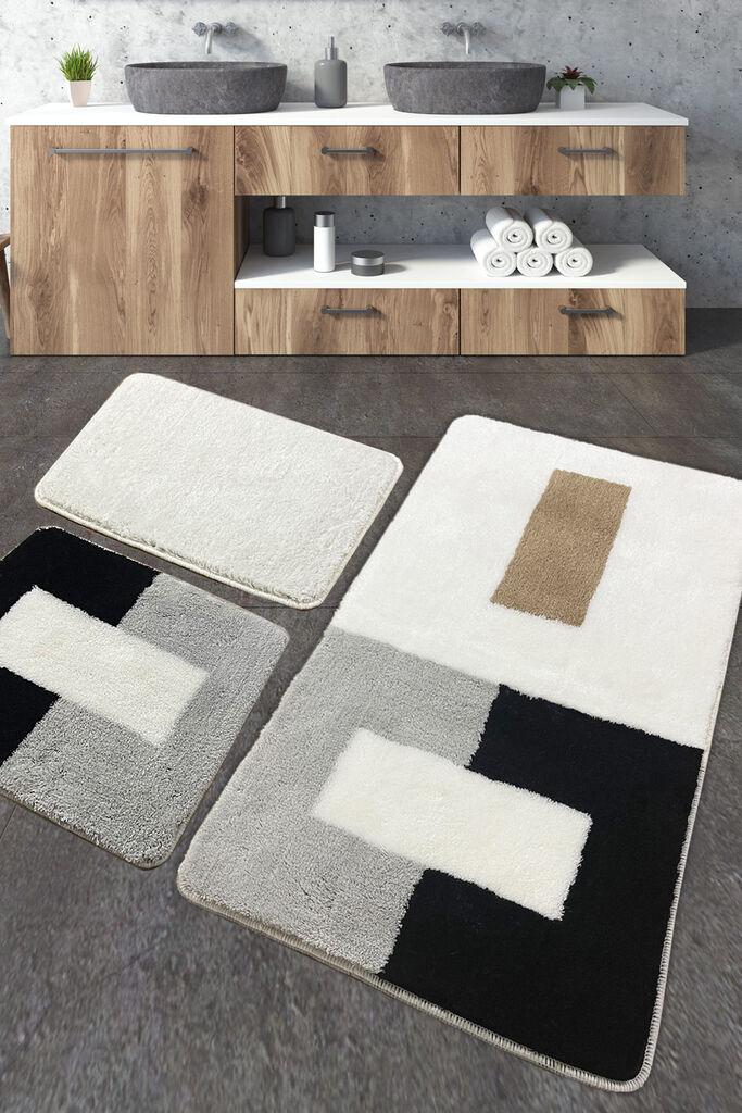 L'essentiel Maison Set od 3 kupaonska tepiha Colorful