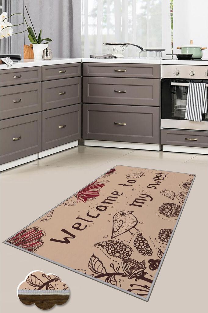 Conceptum Hypnose Tepih Wookece174, 80x200 cm, Crno-bijeli