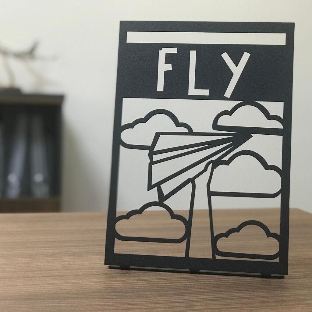 Aberto Design Dekorativna figura Fly Pod, 2 mm, Crna