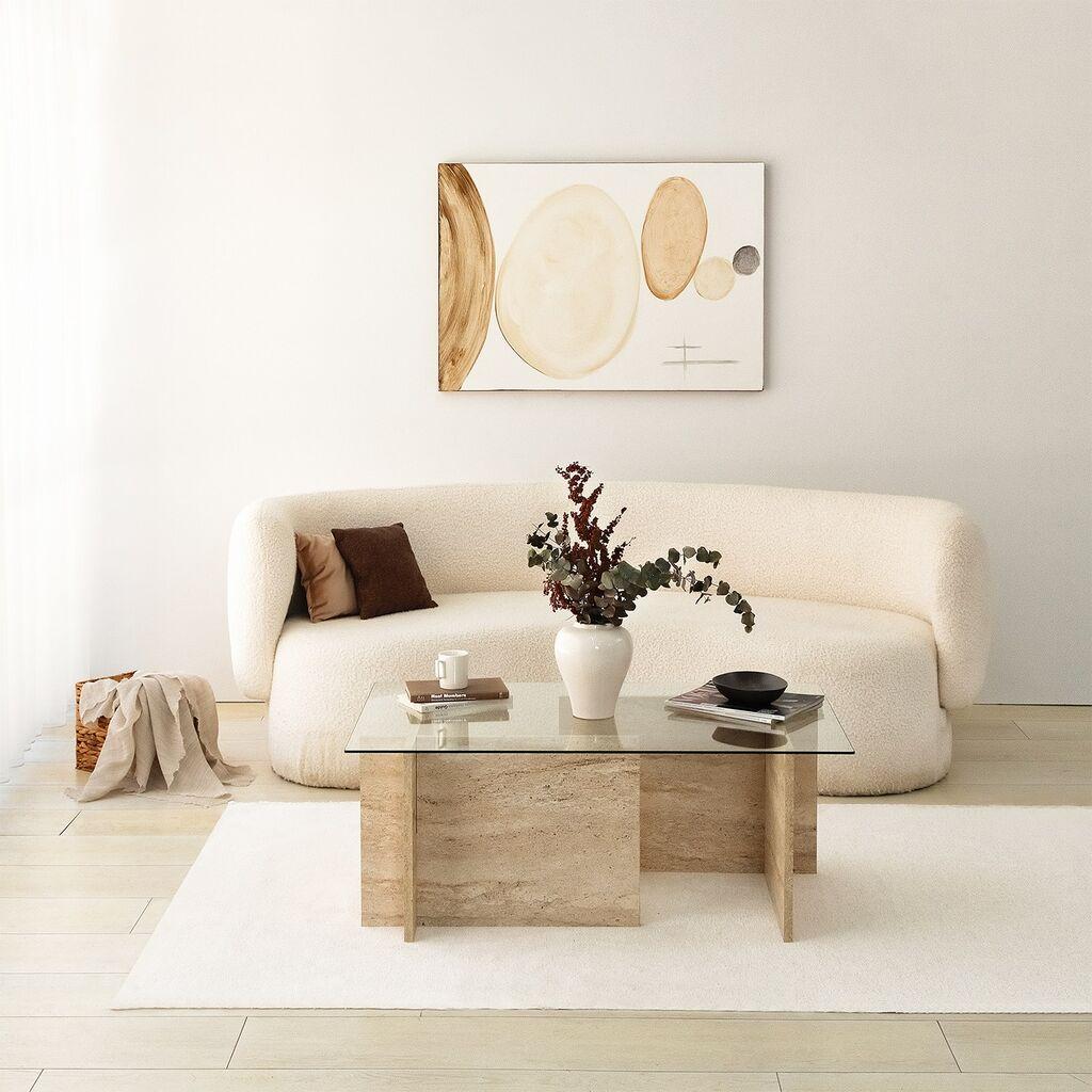 Hanah Home Club sto New Escape, 105x40x65 cm, bež