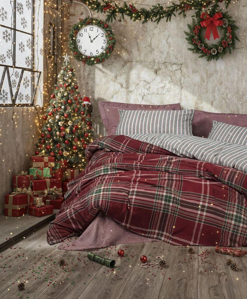L'essentiel Maison set posteljine Pledd, 160x220cm, Bordeaux