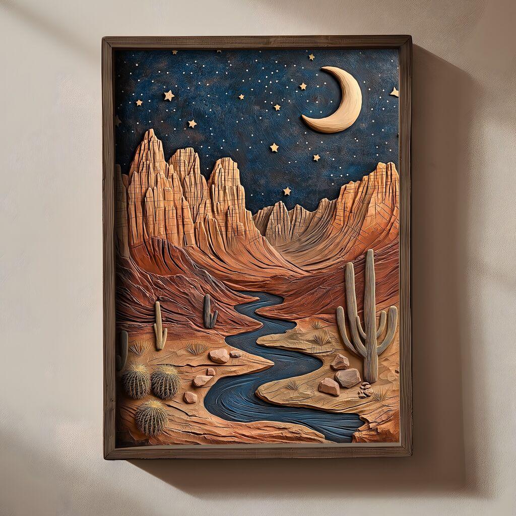 Wallity Slika TUN091, 50 x 70 x 3 cm