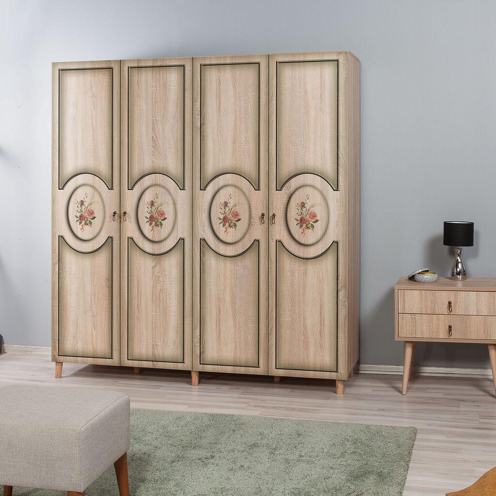 Hanah Home Ormar Imaj-421, 180x192x52 cm, Hrast