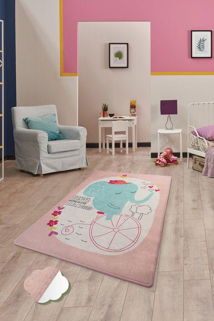 Conceptum Hypnose Carpet Elephants Bike, 100x160cm, roze