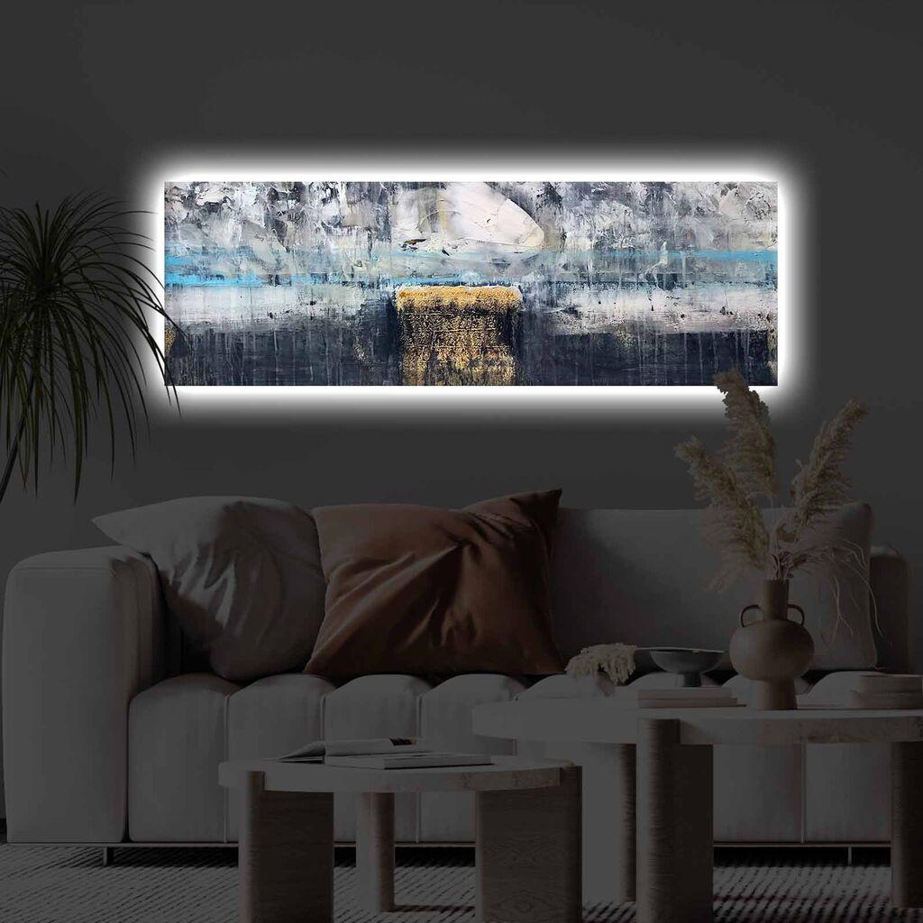 Slika na platnu Wallity sa LED osvetljenjem 30x90cm