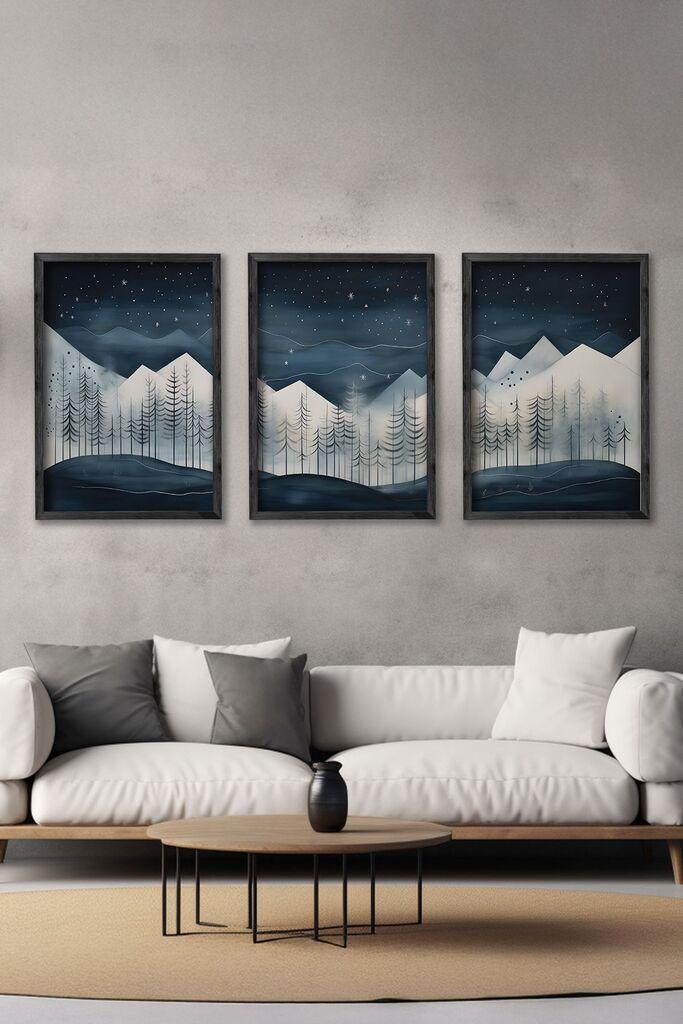 Wallity Slika Ersy3Syhcrv46, 3 dela, 34 x 49 cm