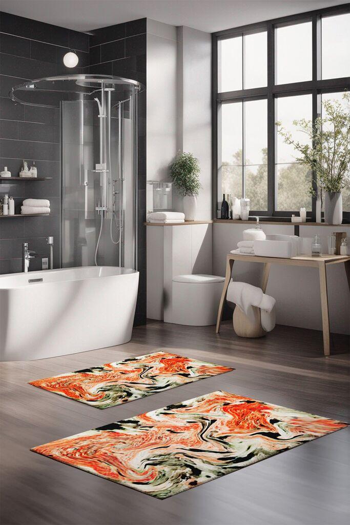L'essentiel Maison Set tepiha za kupatilo CT-5042, 2 komada, šareni