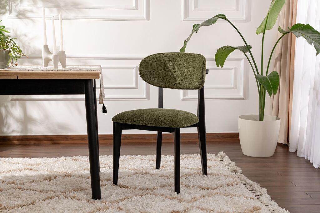 Hanah Home Lionte set trpezarijskih stolica, 2 dijela, maslinastozelena