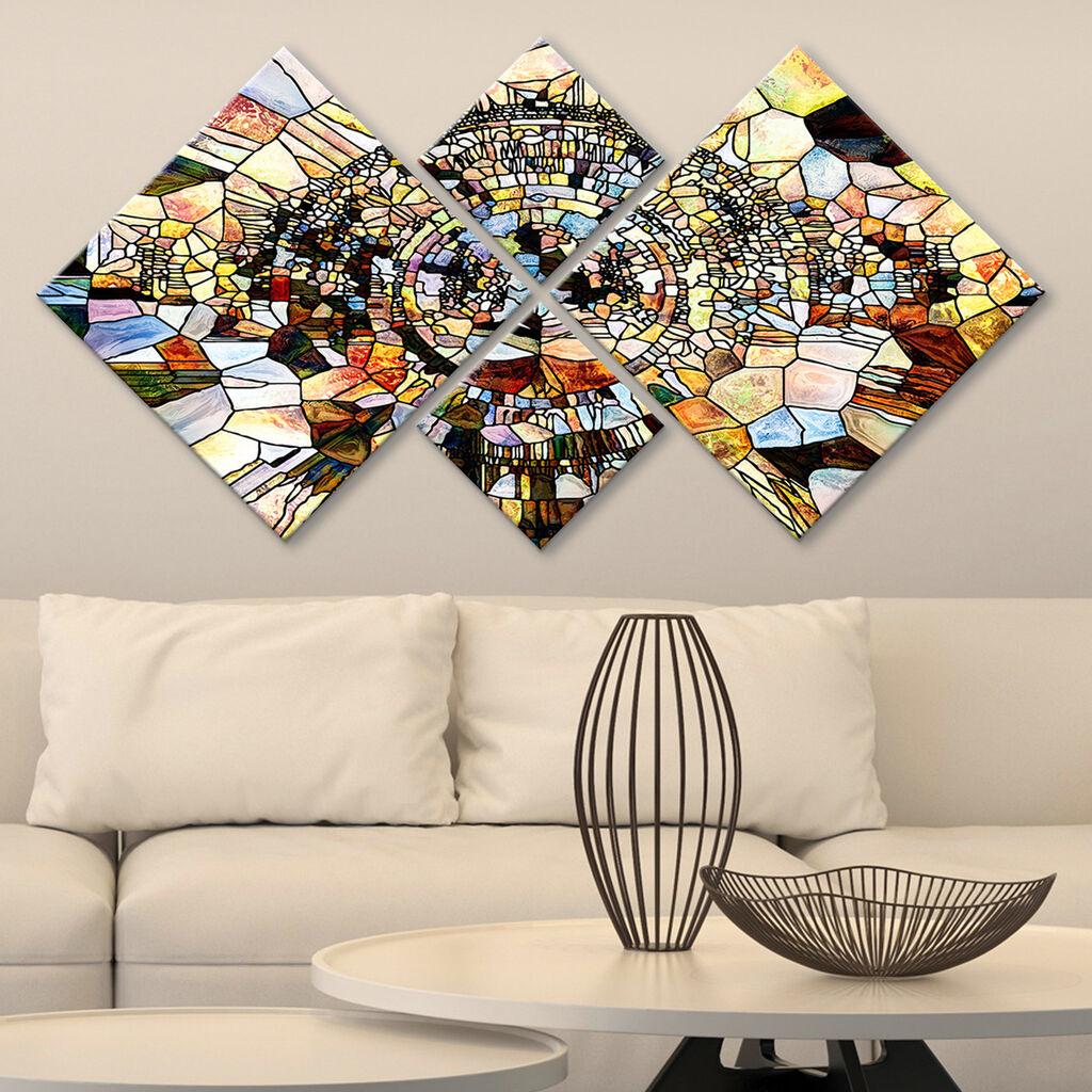 Wallity Slika 4MDF771690895, 60x115 cm, 4 dela