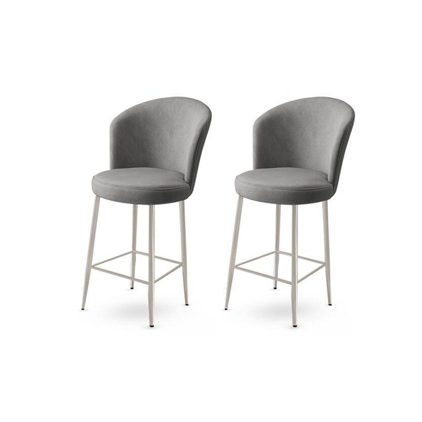 Hanah Home Set barskih stolica Fora, 2 dijela, Siva