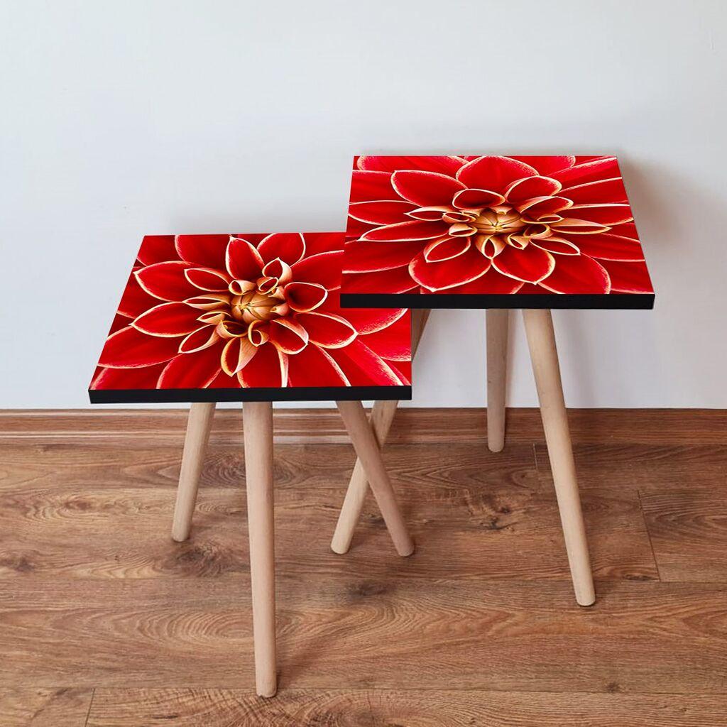 Hanah Home set stolića za kafu 2Shp39, 2 dijela, šareni