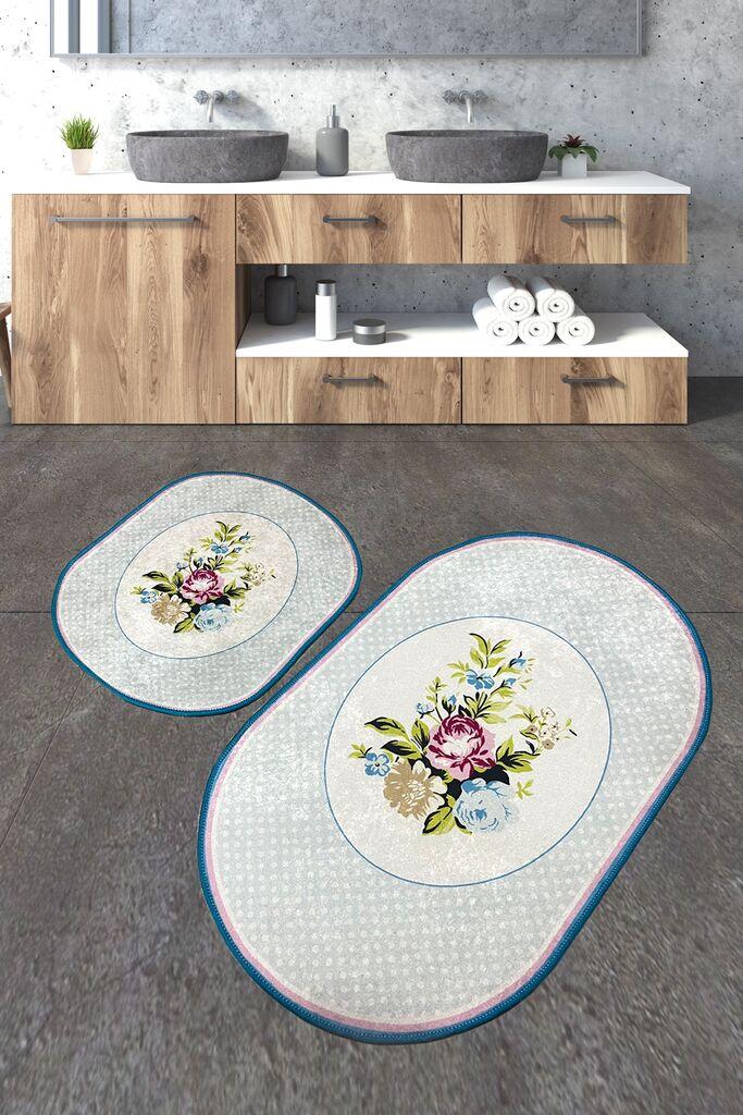 L'essentiel Maison Lous 13 tepih za kupatilo, 2 komada, siva