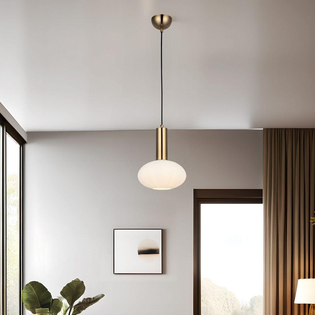 Opviq Luster Kabo-52-01, O19, 12cm, IP20 Zlatno-bijela boja