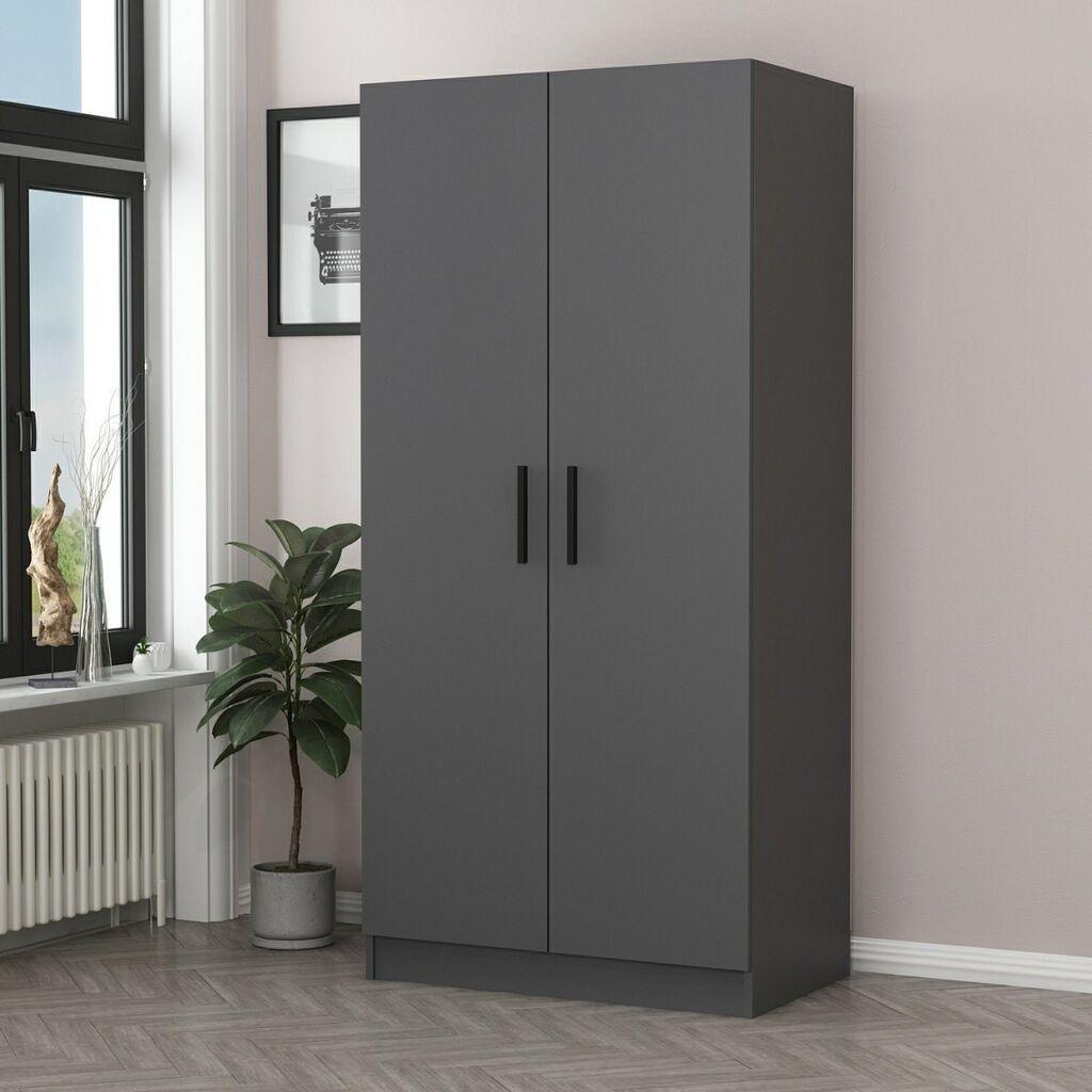 Hanah Home Ormar Kale-190, 90x190x52 cm, Antracit