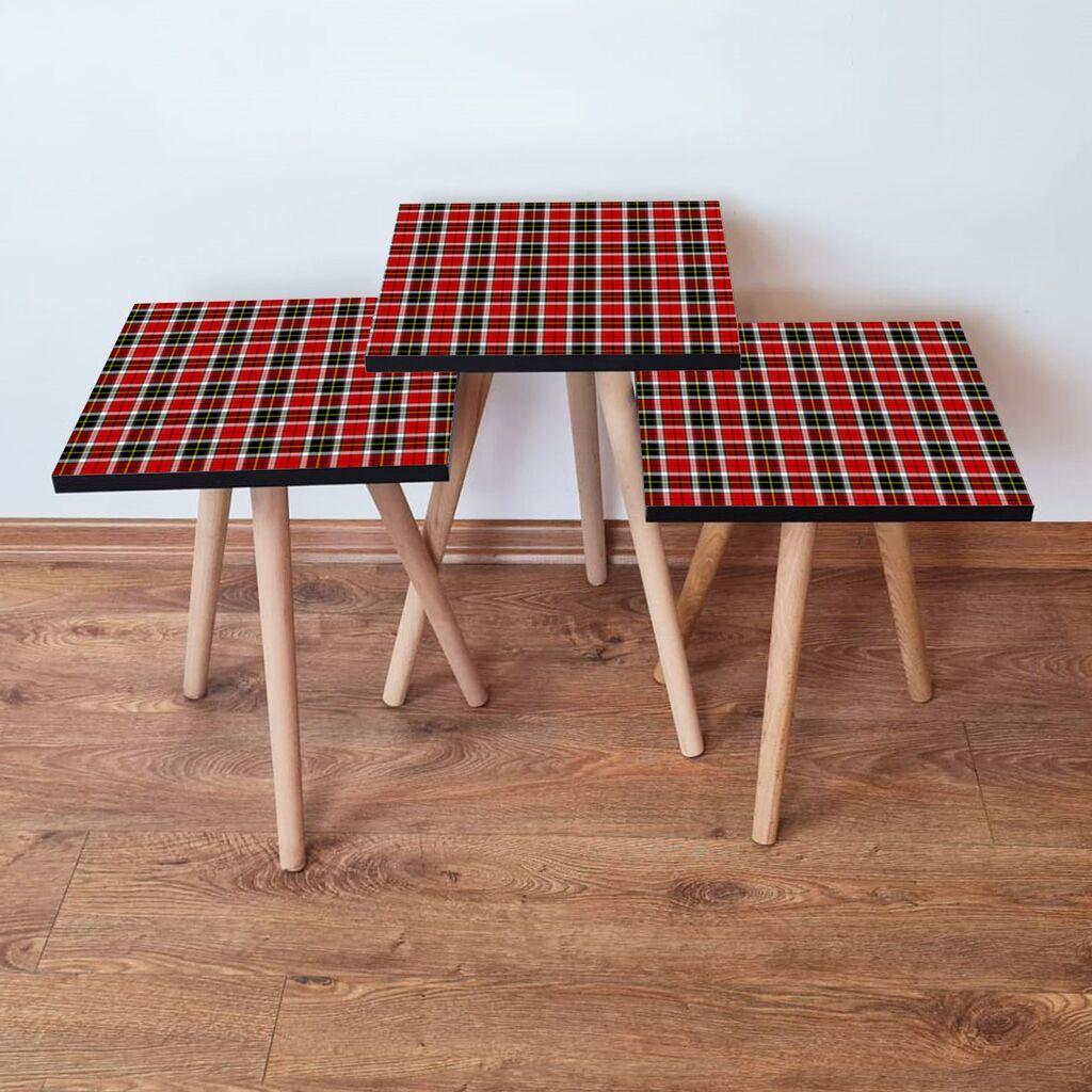 Hanah Home set stolića za kafu 3Shp246, 3 dijela, šareni