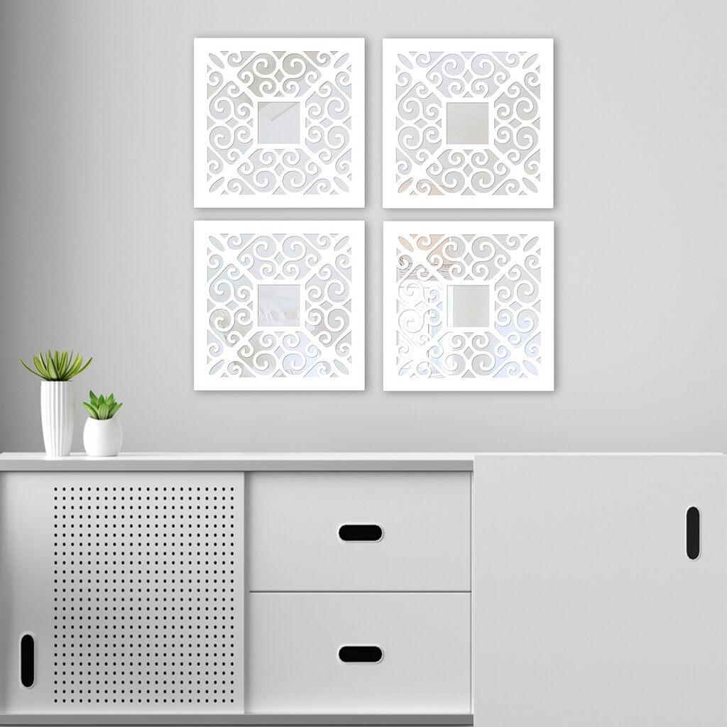 Wallity Set ogledala BYZ06833628, Bijeli