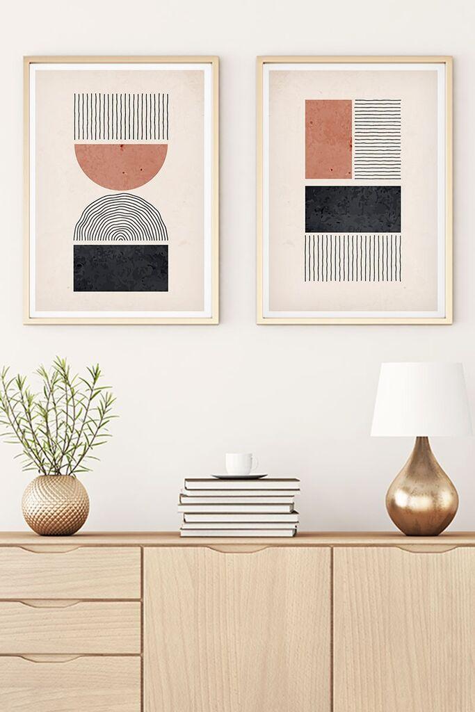 Wallity Uramljena slika Huhu28, 30x40 cm , 2 dela