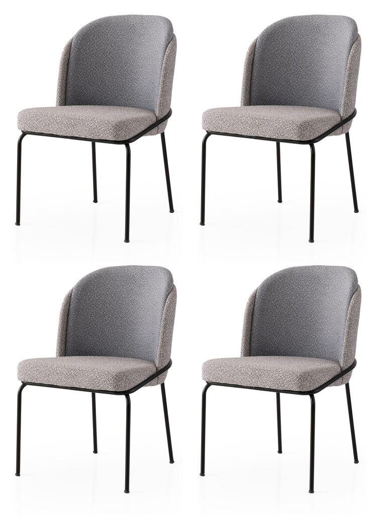 Hanah Home Set trpezarijskih stolica Dore 175 V4, 4 dijela, Siva