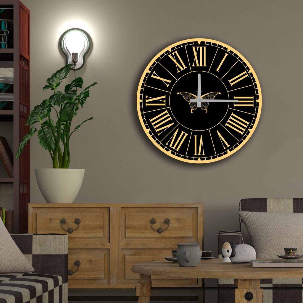 Zidni sat Wallity MDF 50cm šareni