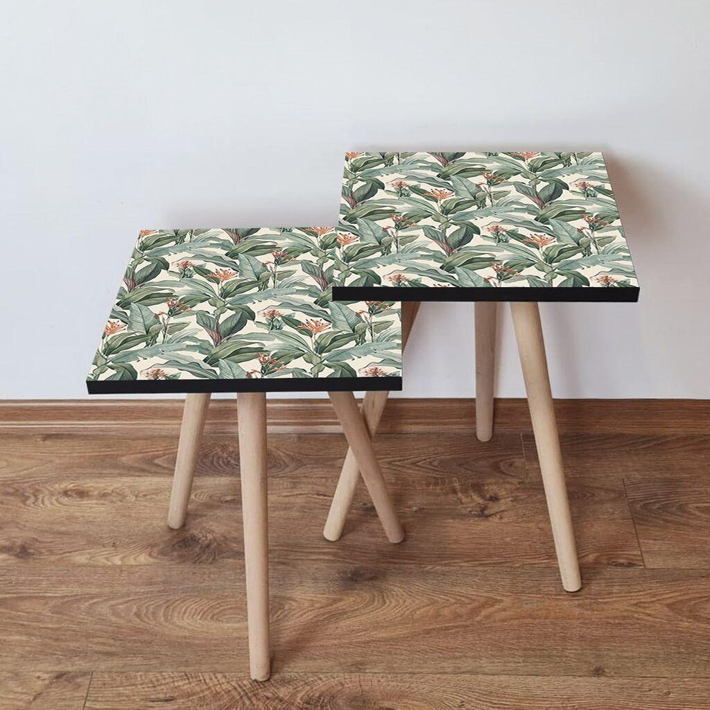 Hanah Home set stolića za kafu 2Shp59, 2 dijela, šareni
