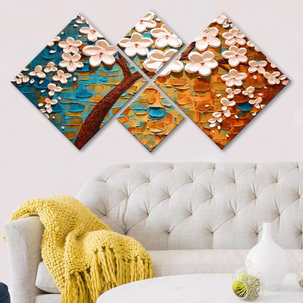 Wallity Slika 4MDF1878485929, 60x115 cm, 4 dela