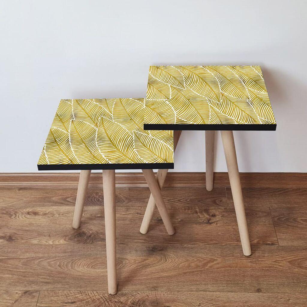 Hanah Home set stolića za kafu 2Shp520, 2 dijela, šareni