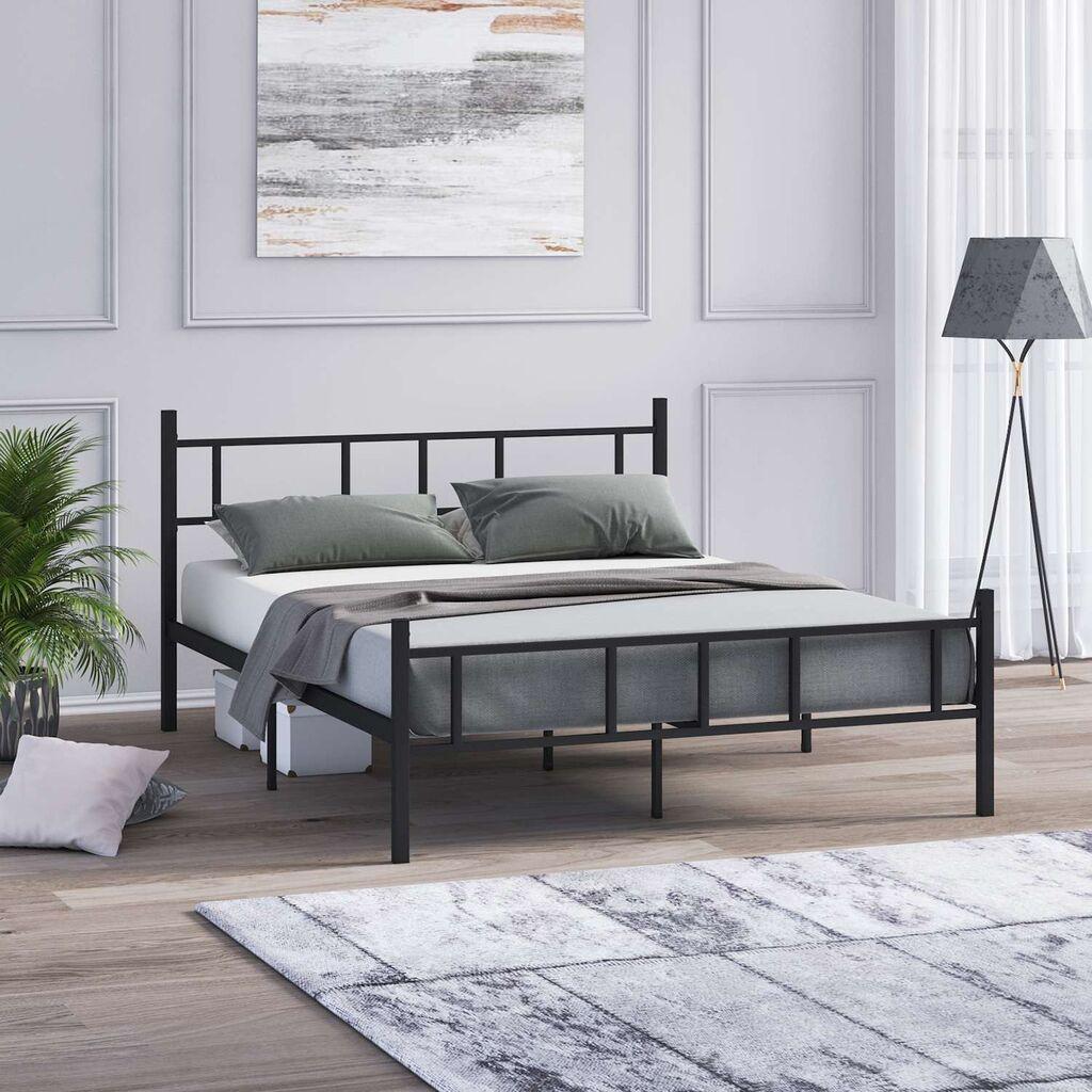 Hanah Home Francuski krevet Akin, 140x88x200 cm, Crni