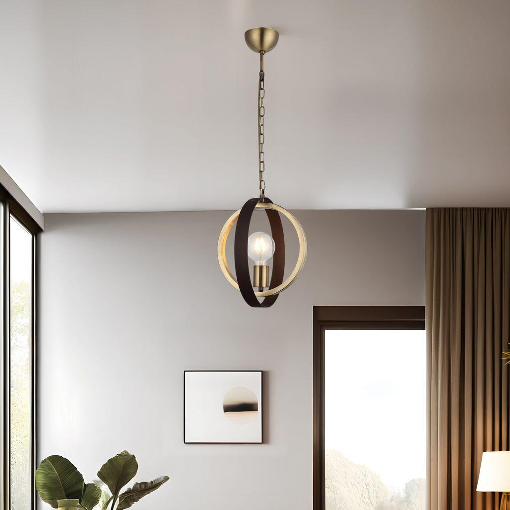 Opviq Luster Tado-75-01, 10x10x5cm, 62cm, IP20 Smeđe-zlatna boja