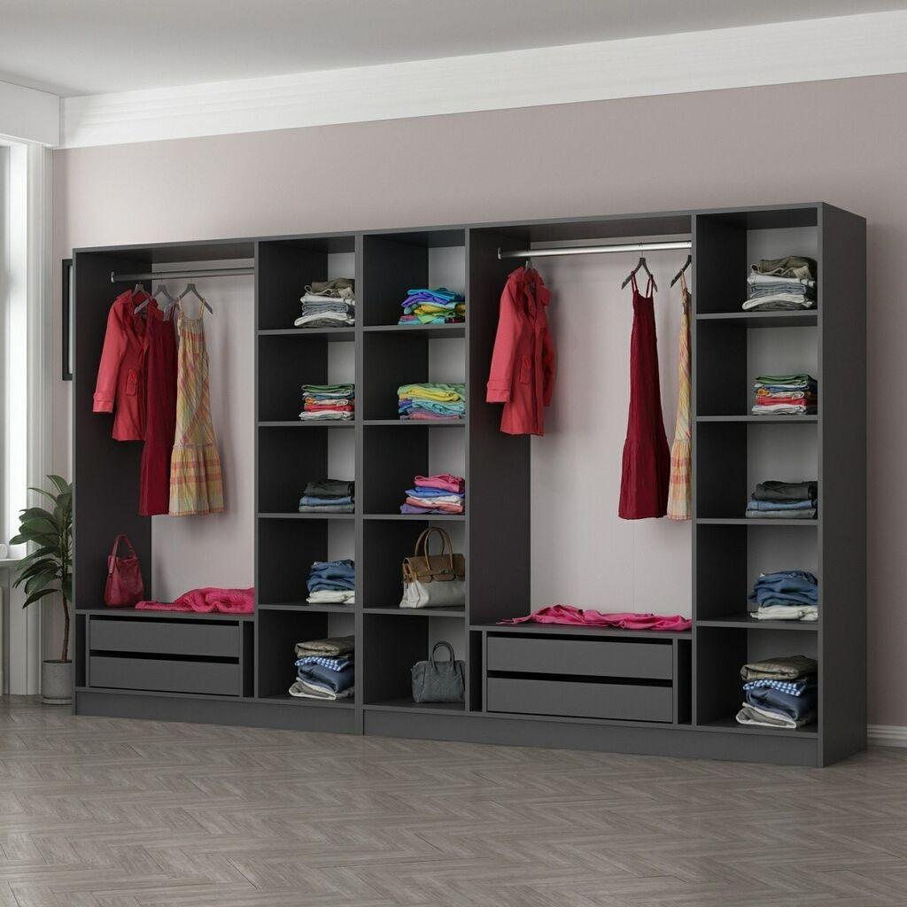 Hanah Home Ormar Kale-5046, 315x210x52 cm, Antracit