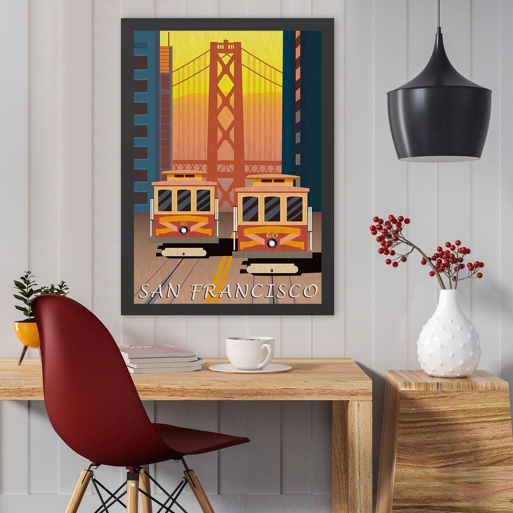 Wallity Uramljena slika San Francisco, 35x45 cm