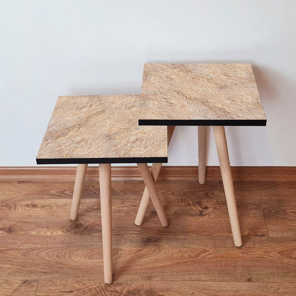 Hanah Home set stolića za kafu 2Shp362, 2 dijela, šareni