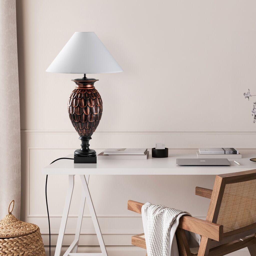 Stolna lampa Wallity, bijela