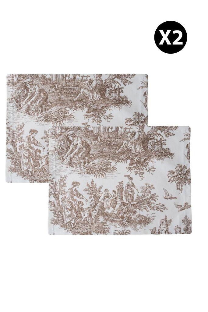 Aberto Design set podmetača za trpezariju BST055, 2 dijela, smeđa