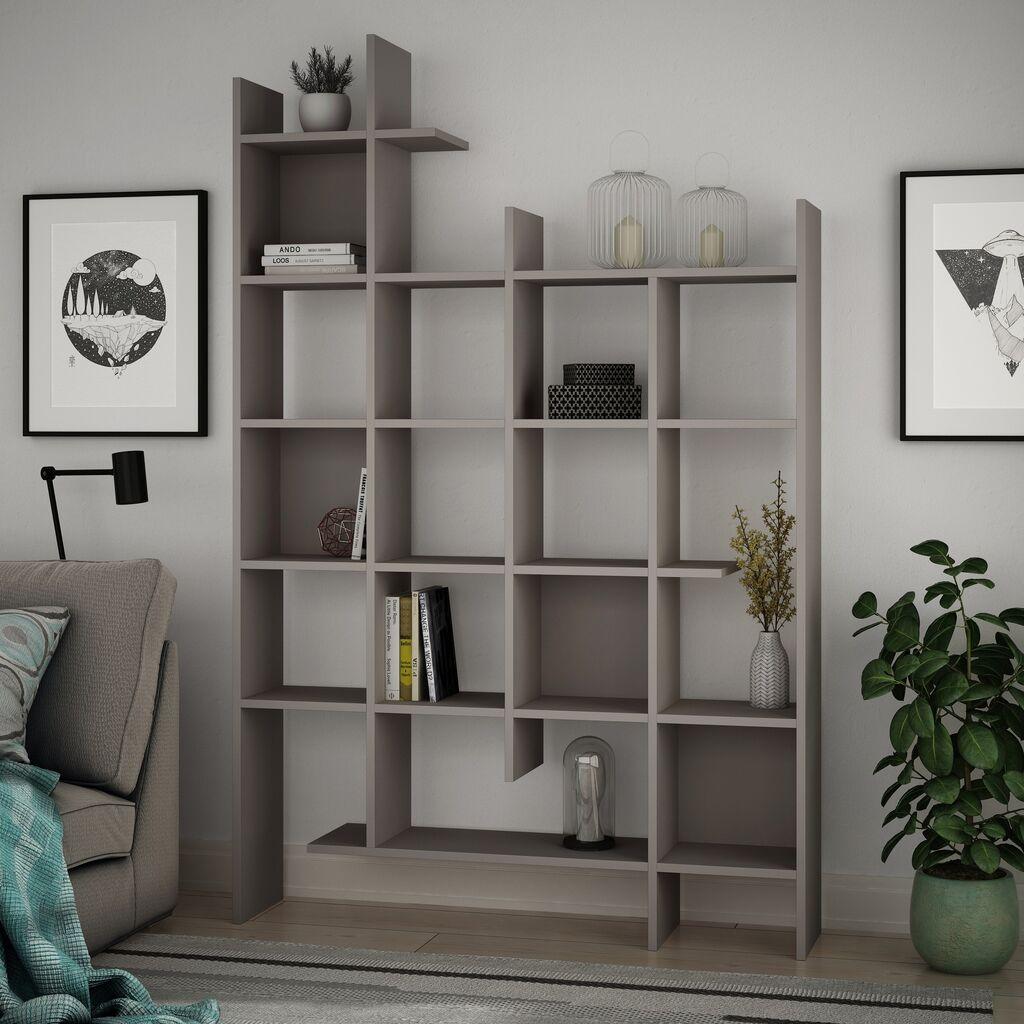 Hanah Home Polica za knjige Manco, 122x188x25.5 cm, Braon