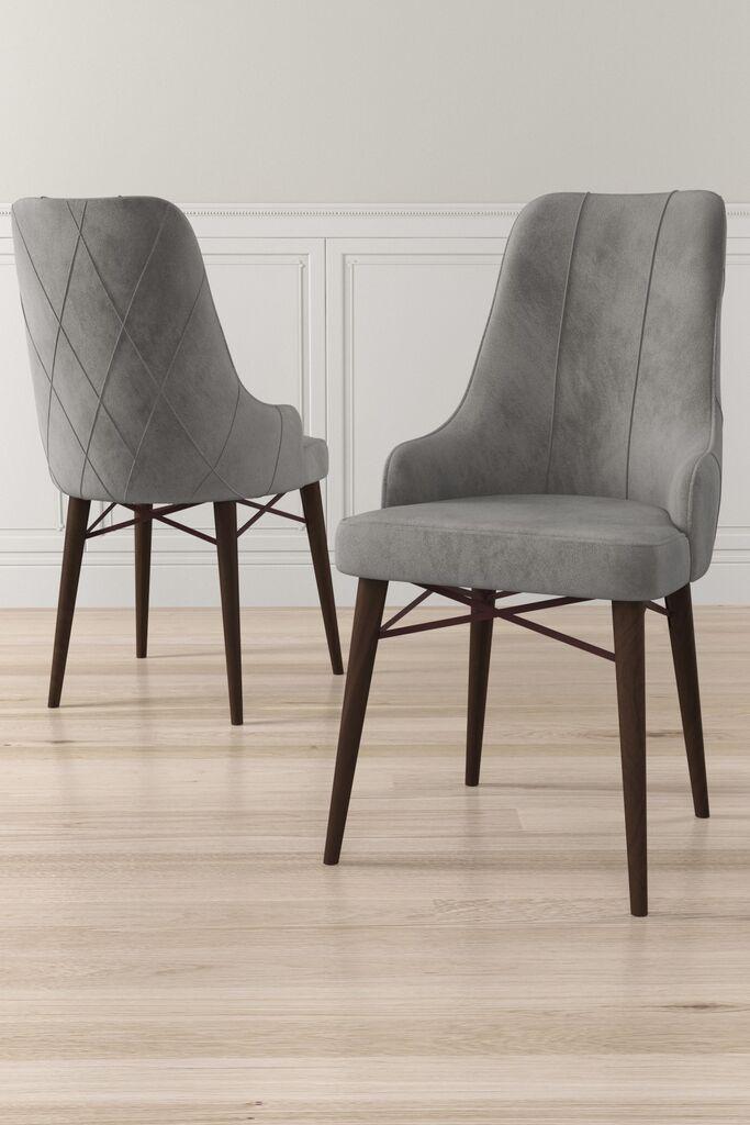 Hanah Home set stolica Neta, 46x95x42 cm, 4 dijela, smeđe-siva