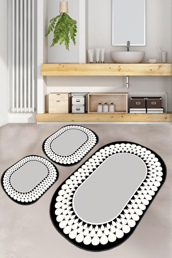L'essentiel Maison Set od 3 kupaonska tepiha Colorful