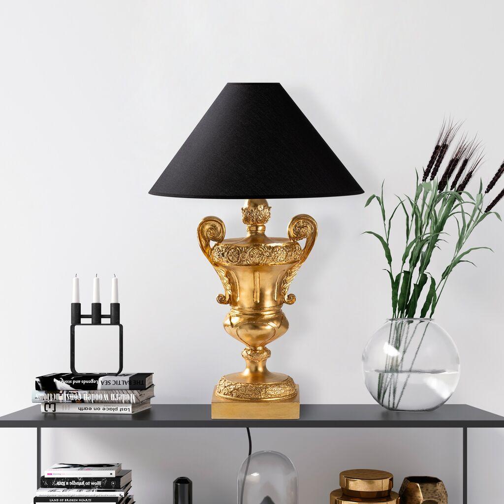 Stolna lampa Wallity, crna