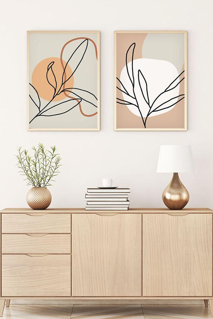 Wallity Uramljena slika Huhu61, 30x40 cm , 2 dela