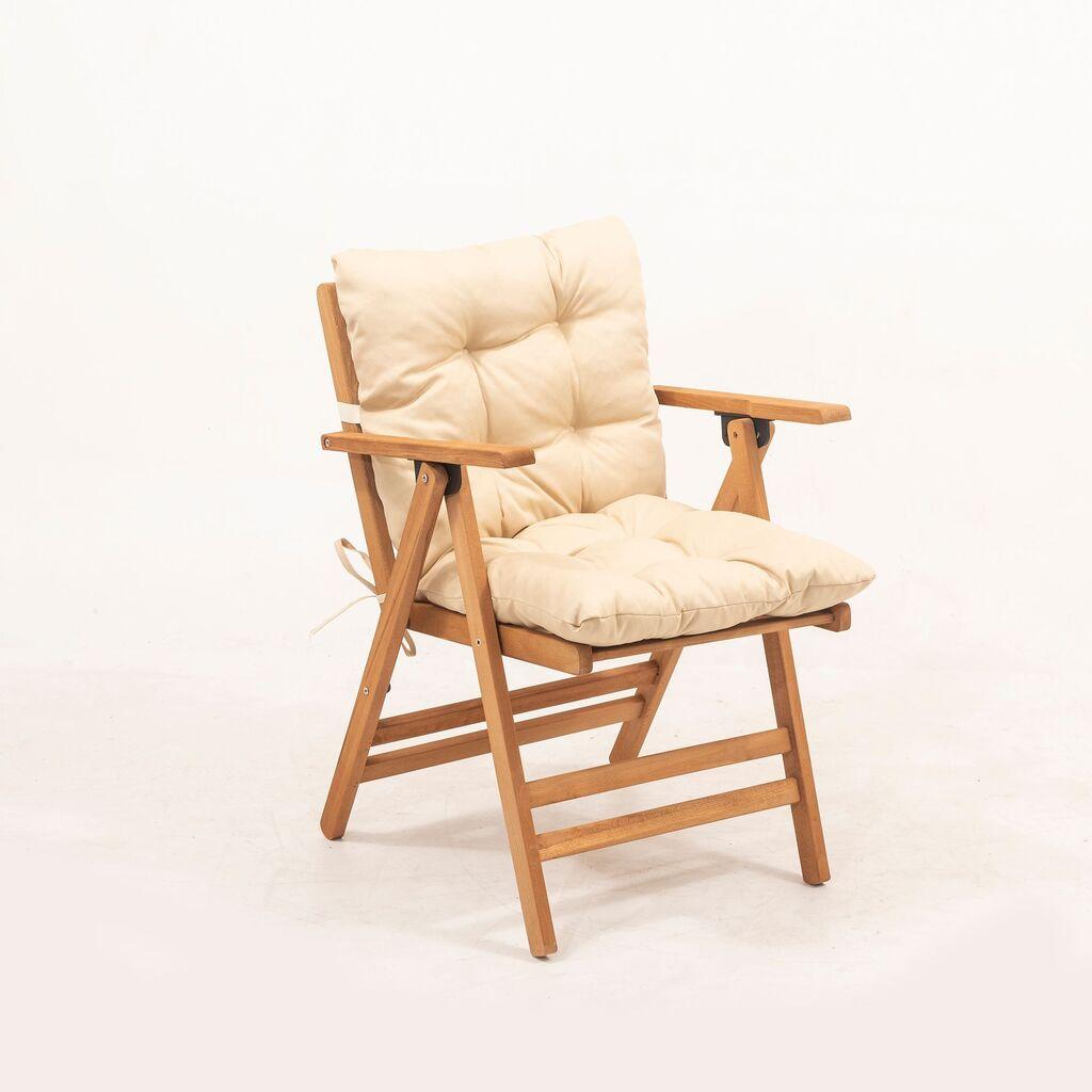 Hanah Home vrtna stolica MYL04, 45x89x43 cm, bež