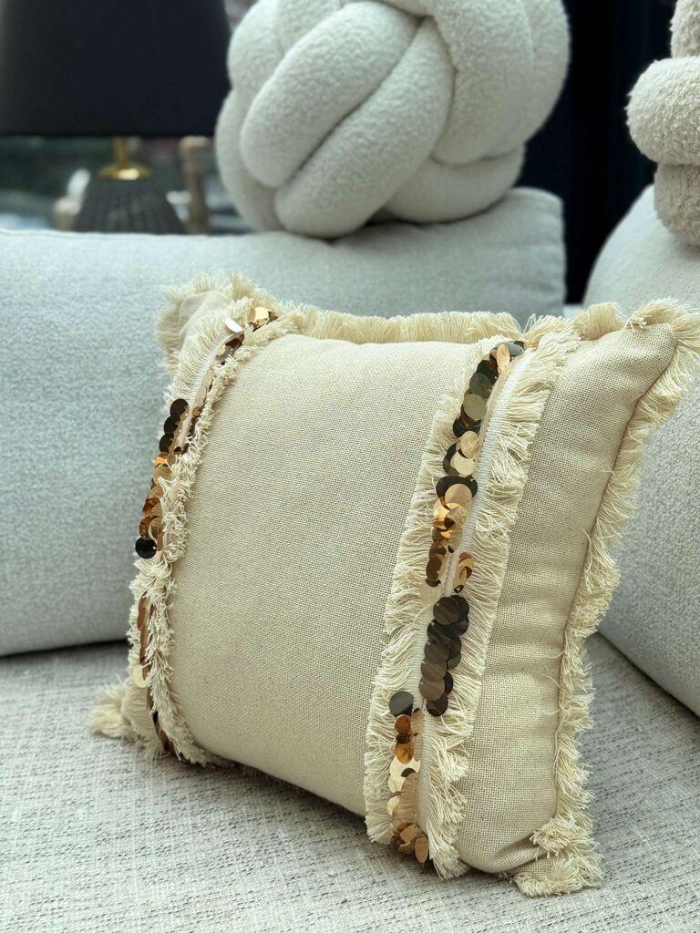 Aberto Design Dekorativna jastučnica KET008, 43x43 cm, Bež