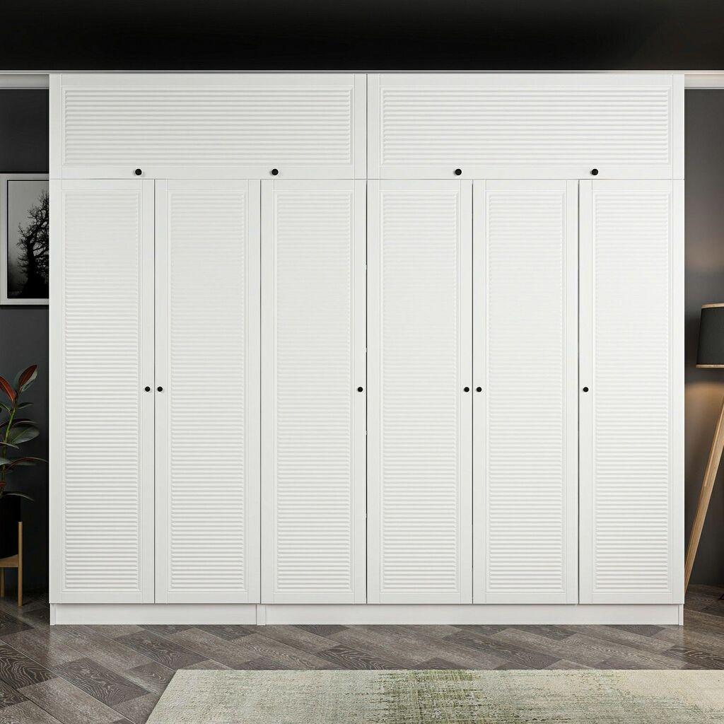 Hanah Home Ormar Kale-8433, 270x210x52 cm, Bijela